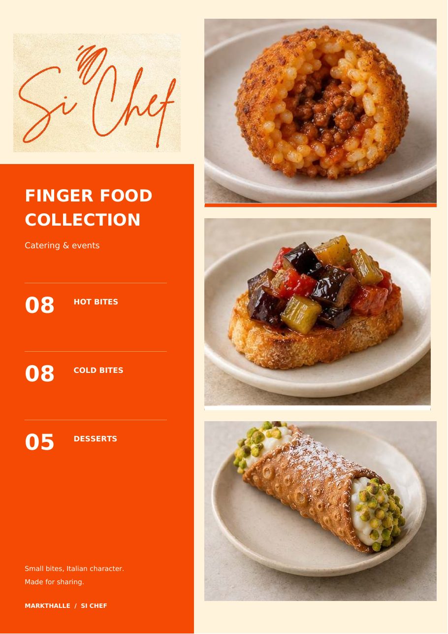 Copertina del catalogo Finger Food Si Chef